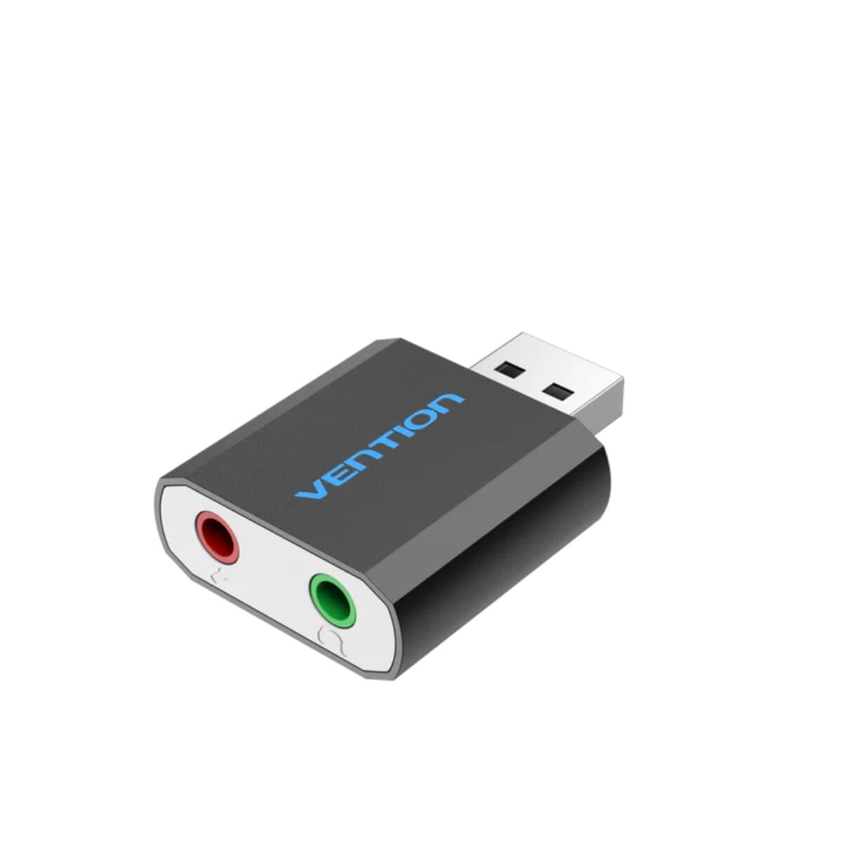 Звукова карта адаптер Vention USB External Sound Card Metal Type Black (VAB-S17-B)