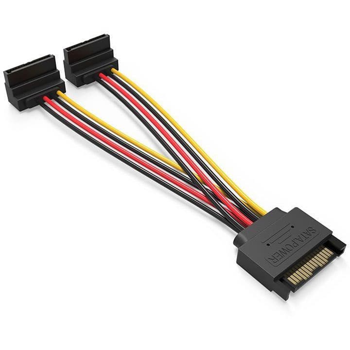 Кабель живлення жорстких дисків Vention KDBBB SATA M-2x SATA F 15см