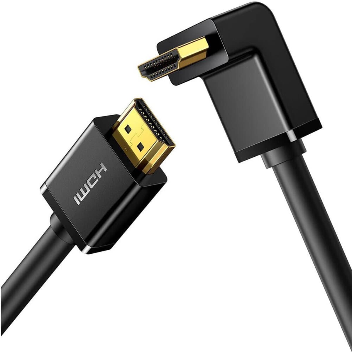 Кабель UGREEN HDMI to HDMI 4K Cable Male to Male 90 Degree 1m Black (UGR-10172)
