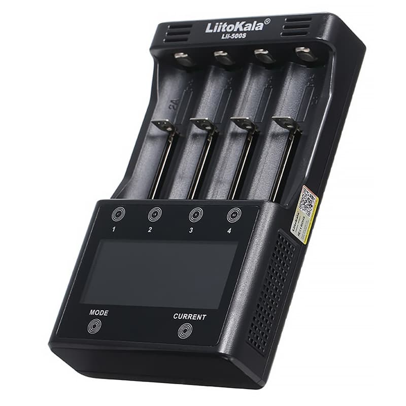 Зарядний пристрій для акумуляторів LiitoKala Lii-500S 4x Lion NiMH NiCd Power Bank discharge function Black