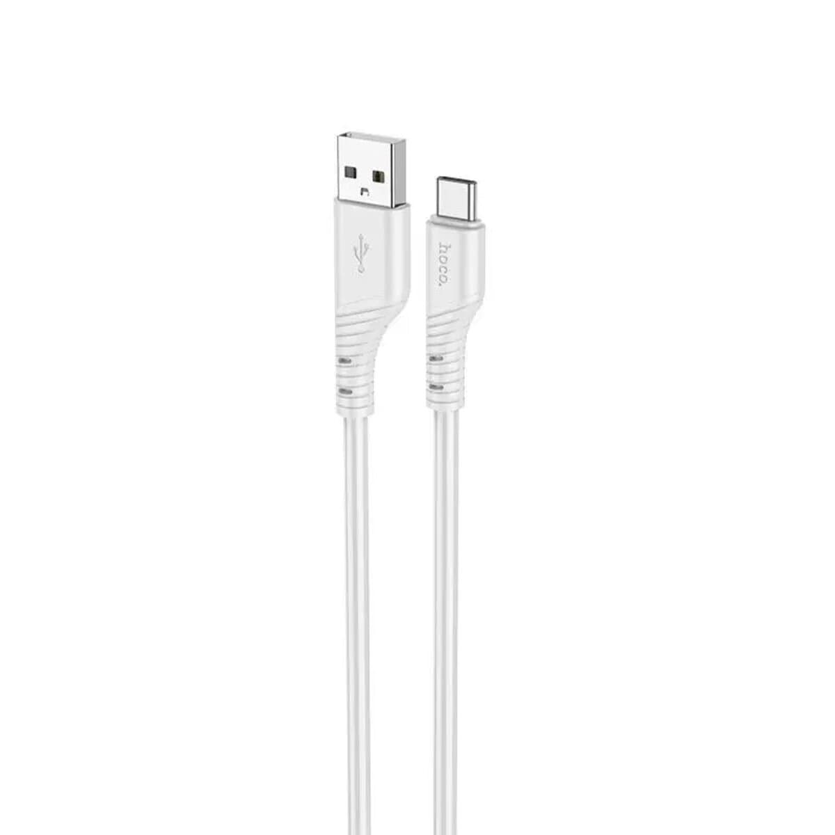 Кабель HOCO X97 Crystal color silicone charging data cable USB to Type-C 1m 2.4A Light Gray