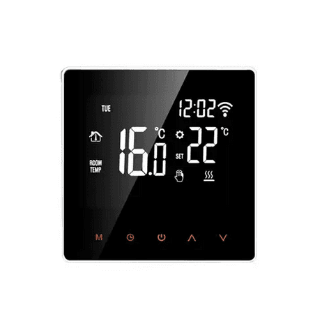 Wi-Fi терморегулятор для теплої підлоги Avatto ME81H 220В 16А 3.2'' Black (315713)