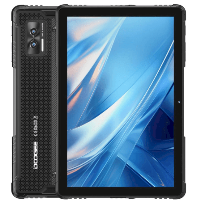 Захищений водонепроникний планшет Doogee R08 10.1'' HD+ 6GB 256GB MT8788 7680mAh 13+5Мп IP69K LTE Black (R08 6+256GB Black)