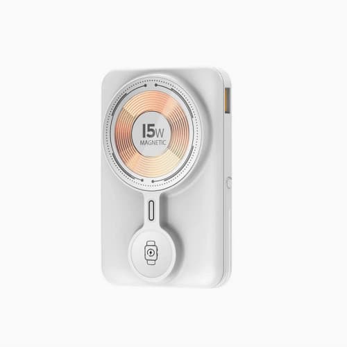 Powerbank павербанк УМБ Aspor A328 Magnetic Wireless 10000mAh+cable Charge Watch 22.5W White (900151)