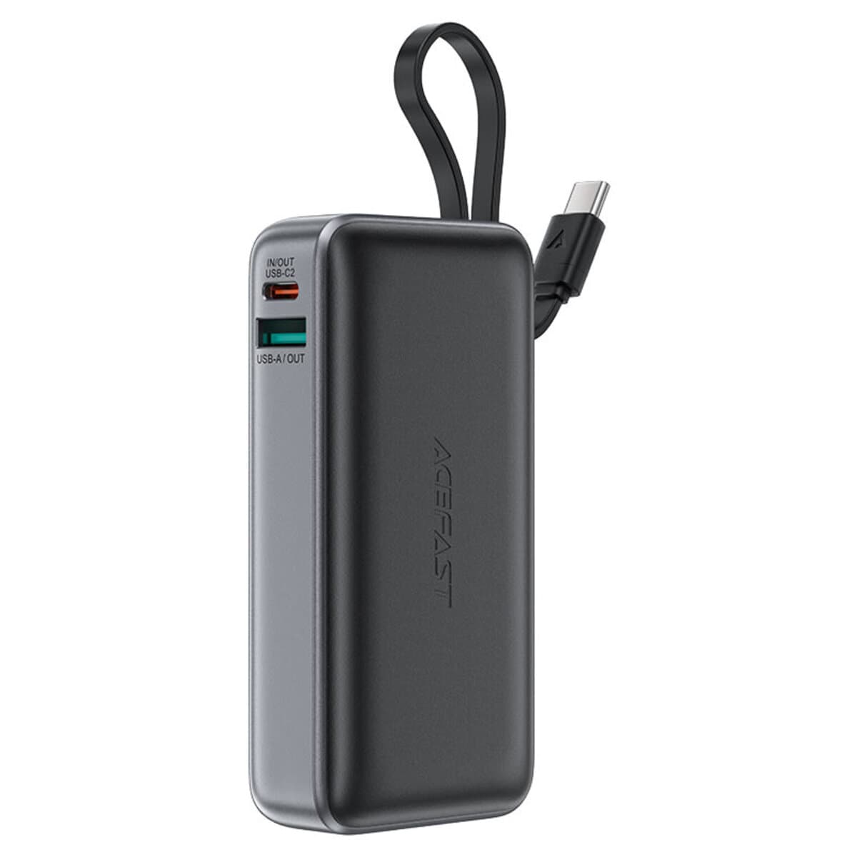 Powerbank павербанк УМБ ACEFAST M7 PD30W with Type-C 5V 3А cable 10000mAh Black