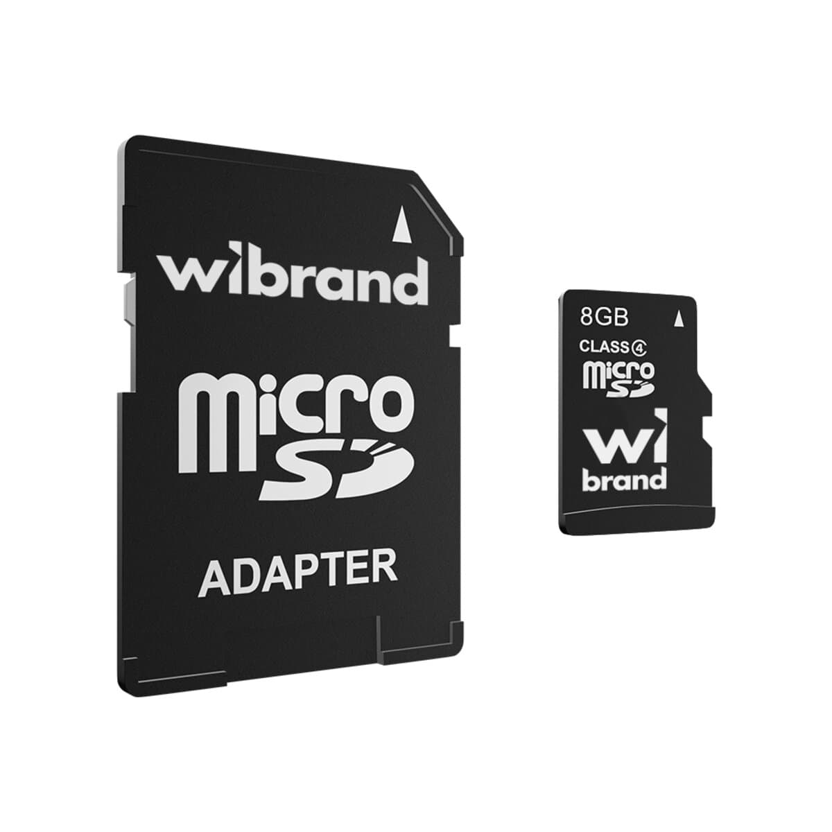 Карта памяти Wibrand microSDHC 8Gb Class 4 Adapter SD (WICDC4/8GB-A)
