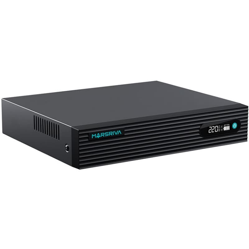 Джерело безперебійного живлення для роутера Marsriva KP9 DC UPS 240VAC 11xDC+PoE24V1A+USB 2x48V2.A 1x912V3A 7x12V5A 1x5V2A 100W 24000mAh Black (KP9_MARSRIVA)