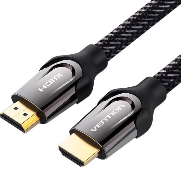 Кабель Vention HDMI M до HDMI M 3м V2.0 4K 60Гц Zinc Alloy Type в обплетенні Black (VAA-B05-B300)