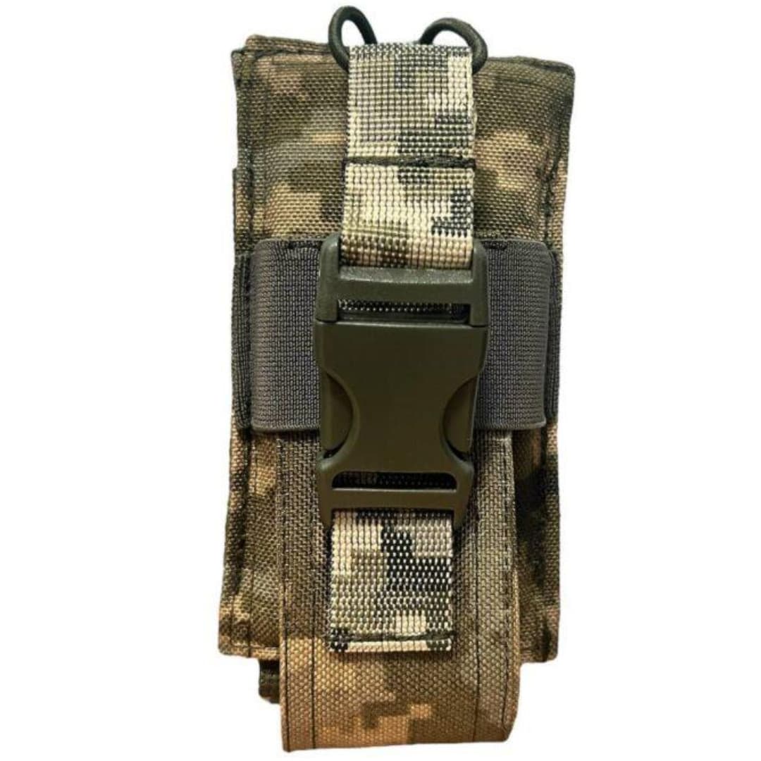 Подсумок под рацию с фастексом LeRoy Cordura 1050 MOLLE Pixel (LE3508)