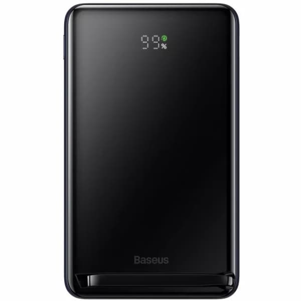 Powerbank павербанк УМБ Baseus Magnetic Bracket Wireless 10000mAh 20W Type-C PD QC3.0 Qi cabel 60W 0.5м Black (PPCX000003)