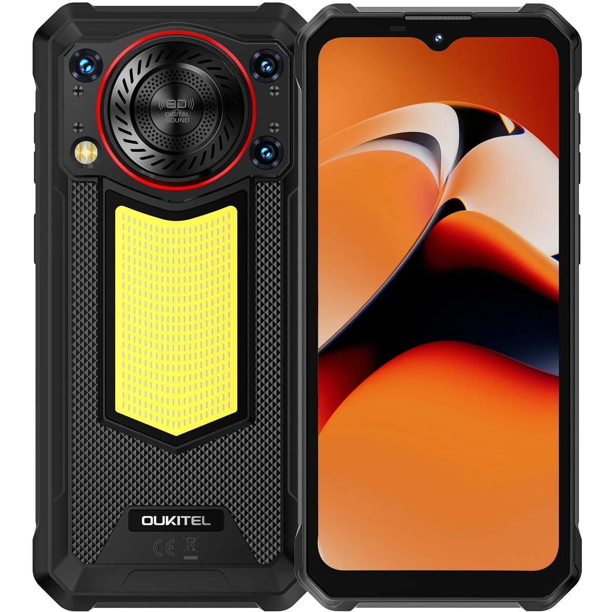 Смартфон Oukitel wp53s 6.52'' HD 8GB/128GB T615 11000mAh 13+5Мп IP69K NFC фонарик Black (wp53_BK)