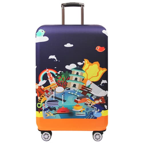 Защитный чехол для дорожного чемодана 18-21" S Турист Multicolored (535003)
