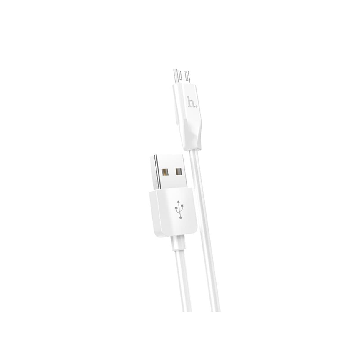 Кабель HOCO X1 USB to Micro-USB 2.4A 1m PVC White