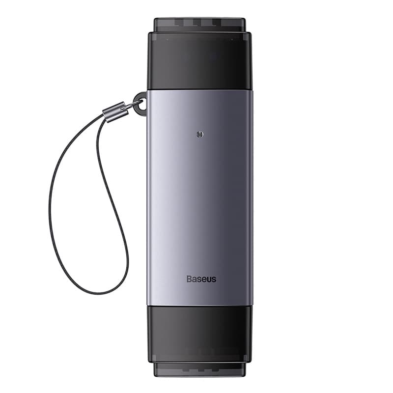 Картридер Baseus Lite Series USB-A/Type-C to SD/TF Card Reader Grey (WKQX060113)