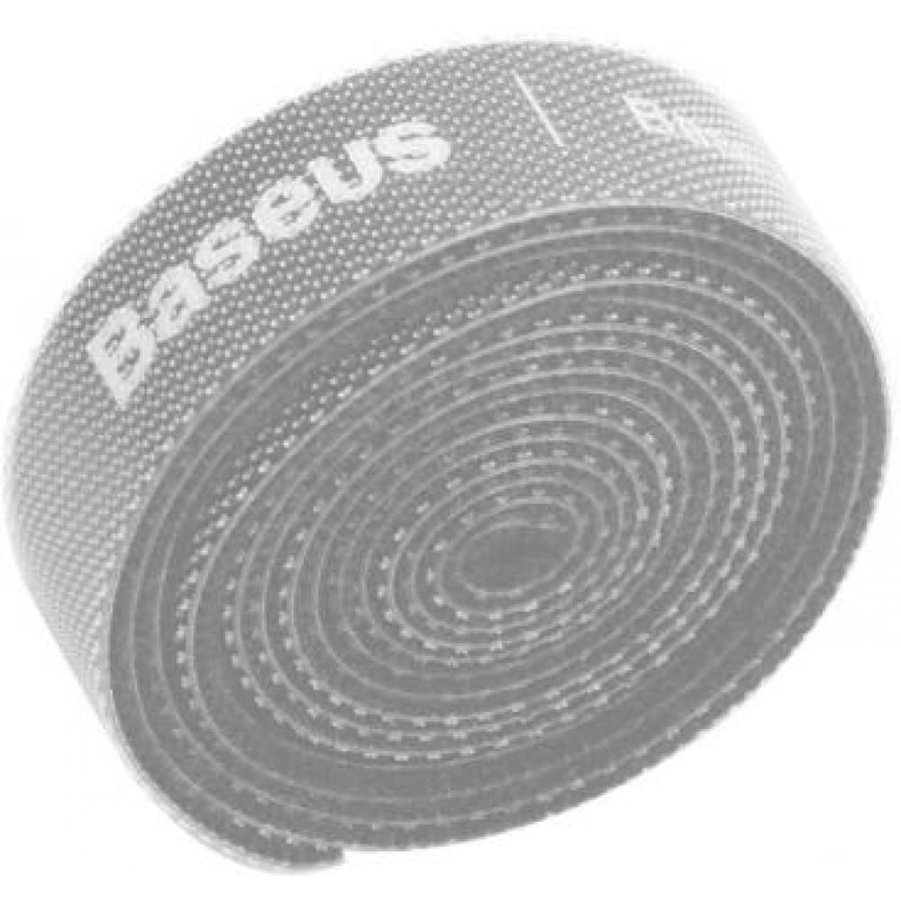 Органайзер проводів BASEUS COLOURFUL CIRCLE VELCRO STRAP 1M Grey (ACMGT-E0G)