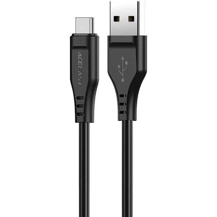Кабель Acefast C3-04 USB 2.0 USB to Type-C 1.2 м 3A TPE Black