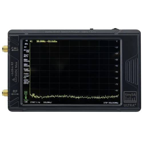 Портативний генератор сигналів аналізатор спектру TinySA Ultra Plus ZS-407 100кГц-7.3ГГц 5000mAh Black (957079)