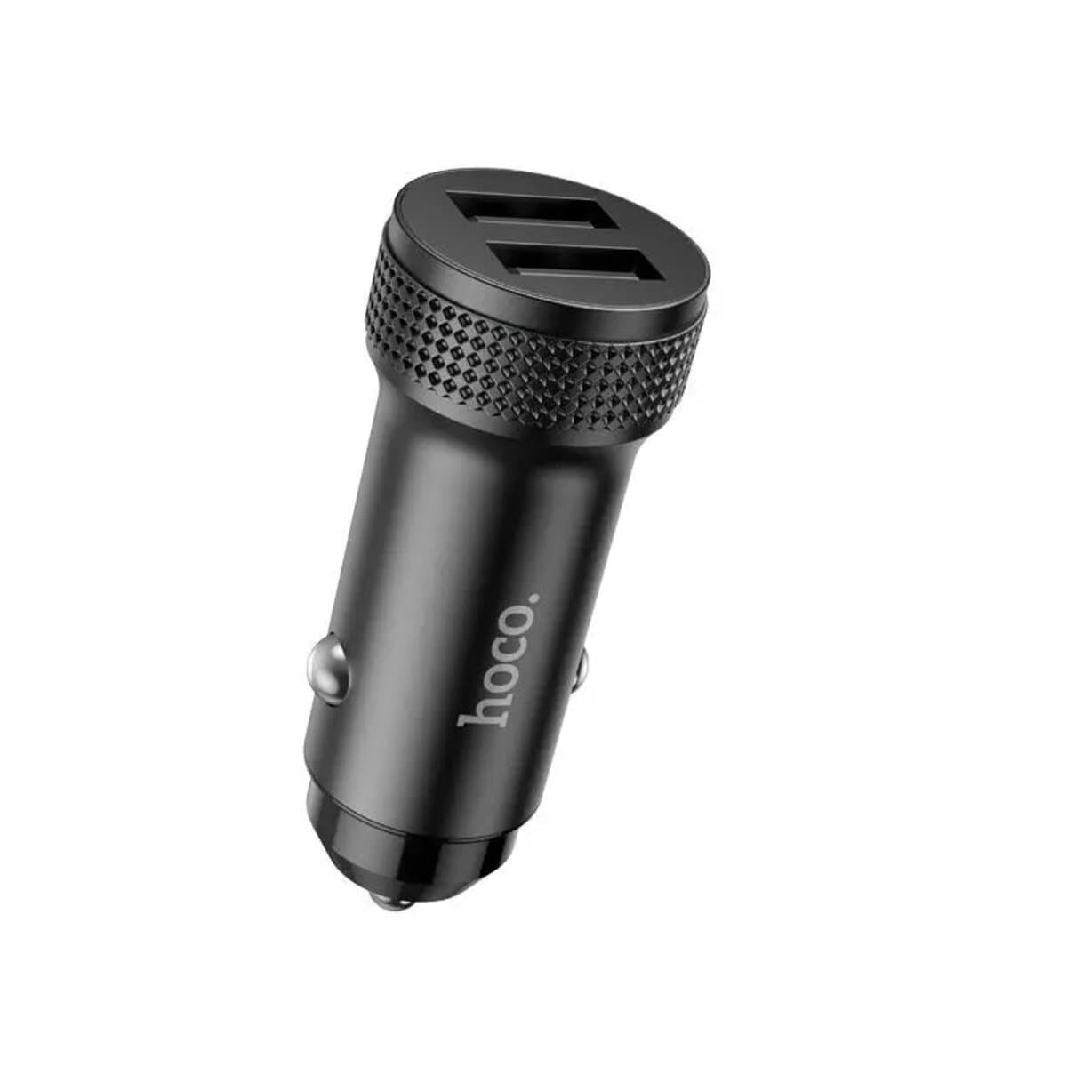 Автомобільний зарядний пристрій HOCO Z49 Level dual port car charger 12W 2.4A Black