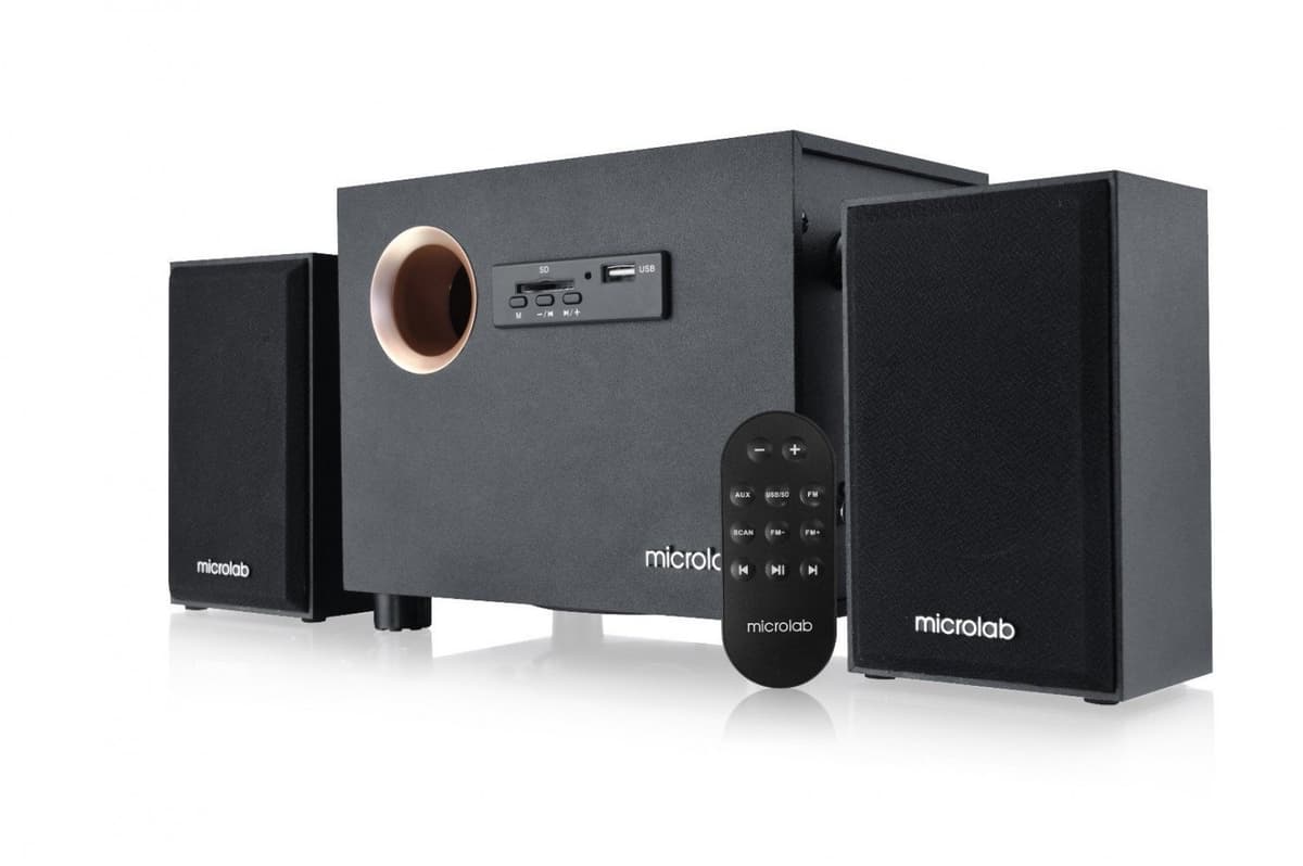 Комп'ютерні колонки 2.1 Microlab M-105R 10Вт ДУ FM Black