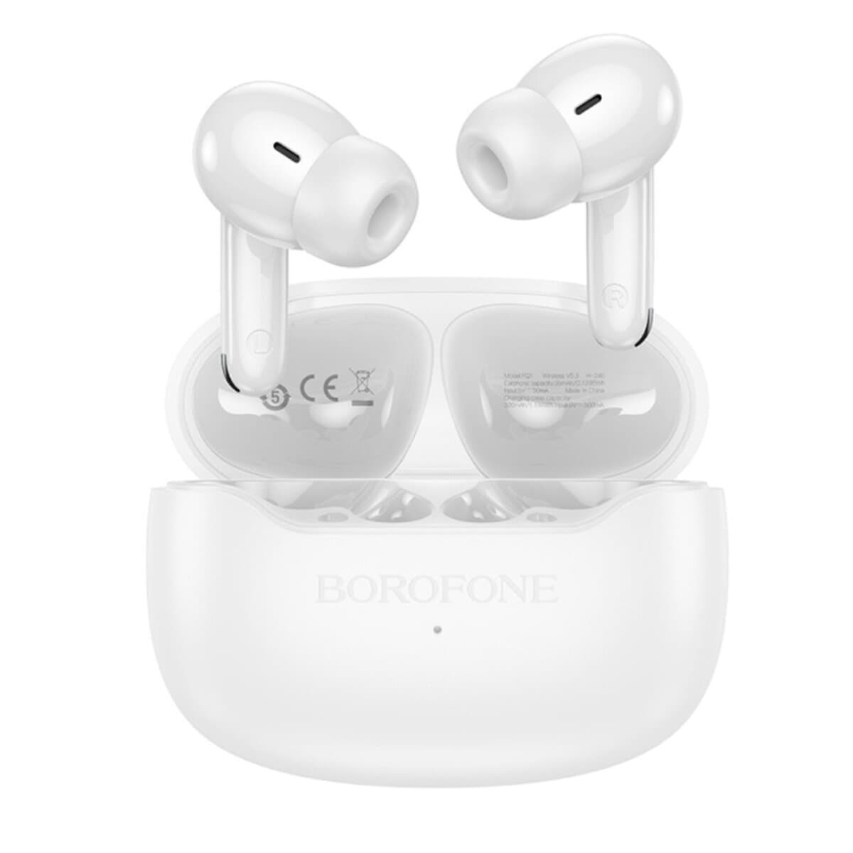 Беспроводные наушники BOROFONE FQ1 Shine wireless BT5.4 headset 320 mAh White