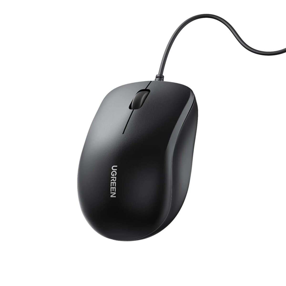 Дротова мишка UGREEN MU007 Wired Mouse 1200dpi Black (UGR-90789)