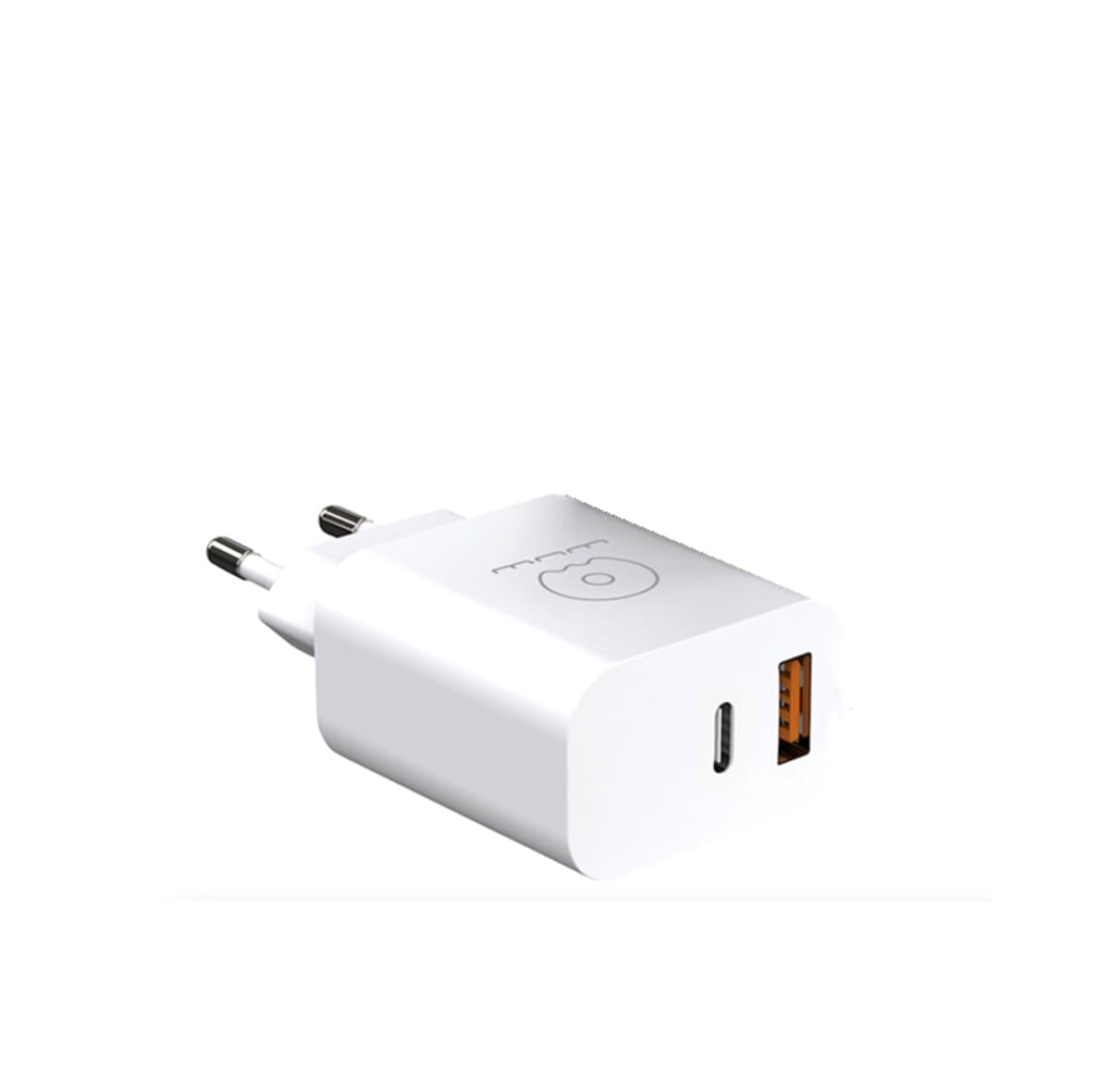 Зарядний пристрій WUW C172 20W PD USB-C + USB QC3.0 18W 3A White