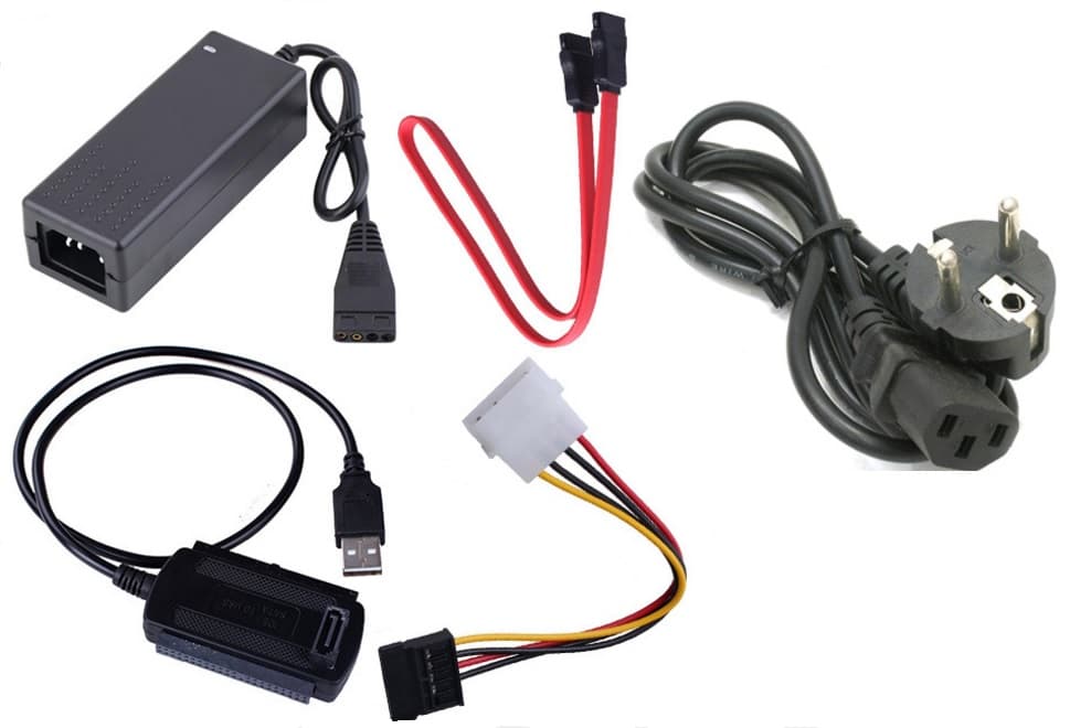 Перехідник B00312 USB - COMBO IDE-SATA з БЖ RTL Black