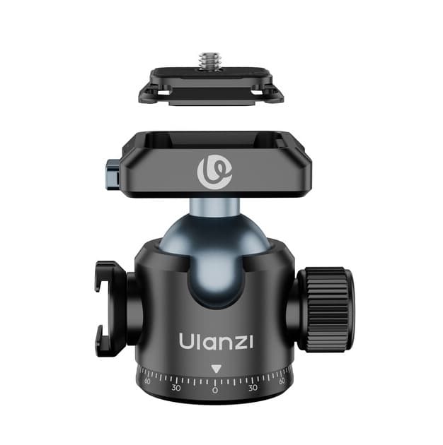 Адаптер кронштейн Ulanzi T100 Uka Quick-Release Ball Head 1/4 3/8 Black (C062)