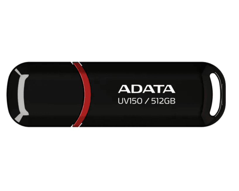 Флеш пам'ять флешка A-DATA UV 150 512Gb USB 3.2 Black (AUV150-512G-RBK)