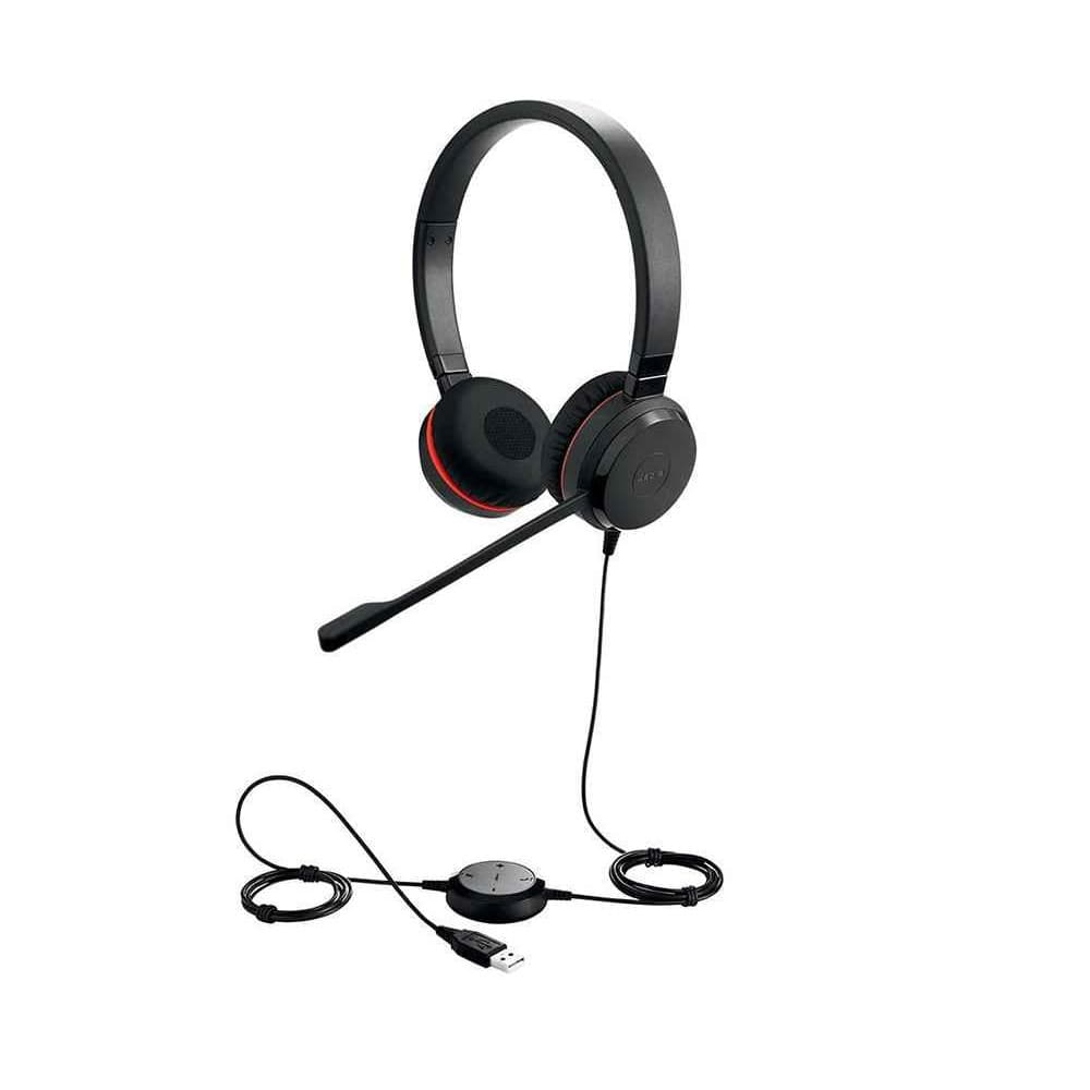 Провідні навушники з мікрофоном гарнітура Jabra EVOLVE 30 II MS Stereo Black (5399-823-309)