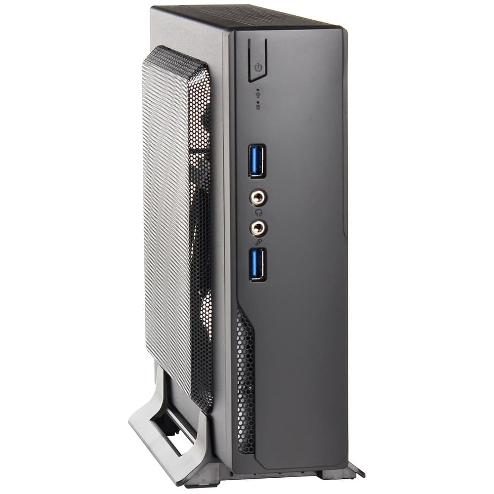 Корпус для комп'ютера Casecom M300-2U3 90W 2xUSB3.0 mini-ITX VESA з зовнішнім БЖ Black