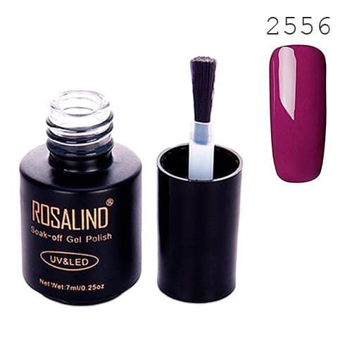Гель-лак для нігтів манікюру Rosalind 7мл шелак для UV LED 2556 Purple (313381)