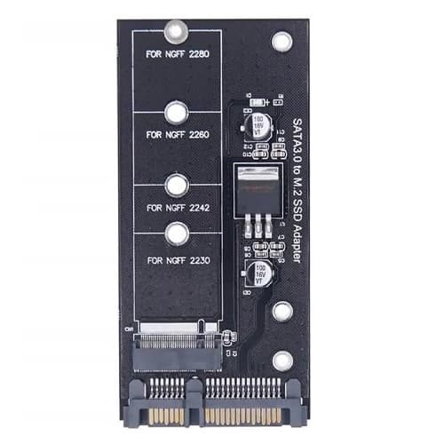 Адаптер перехідник для SSD M.2 NGFF B-Key на SATA3 до 6Гбіт/с Black (957080)