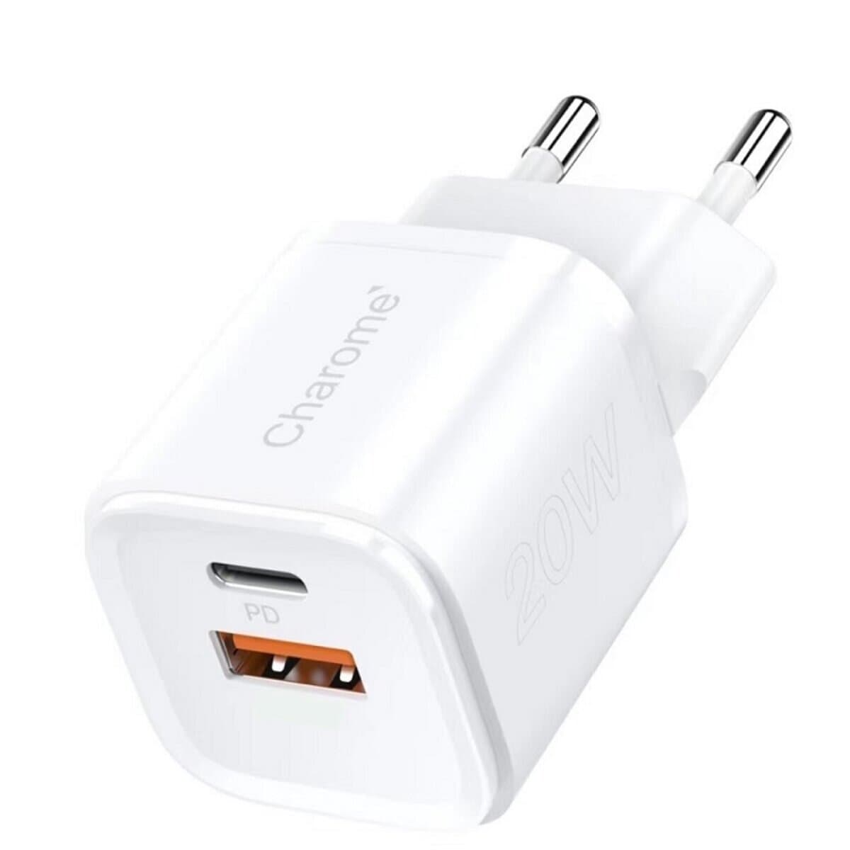 Зарядное устройство CHAROME C10s Pure PD+QC4.0 20W Charger Set White