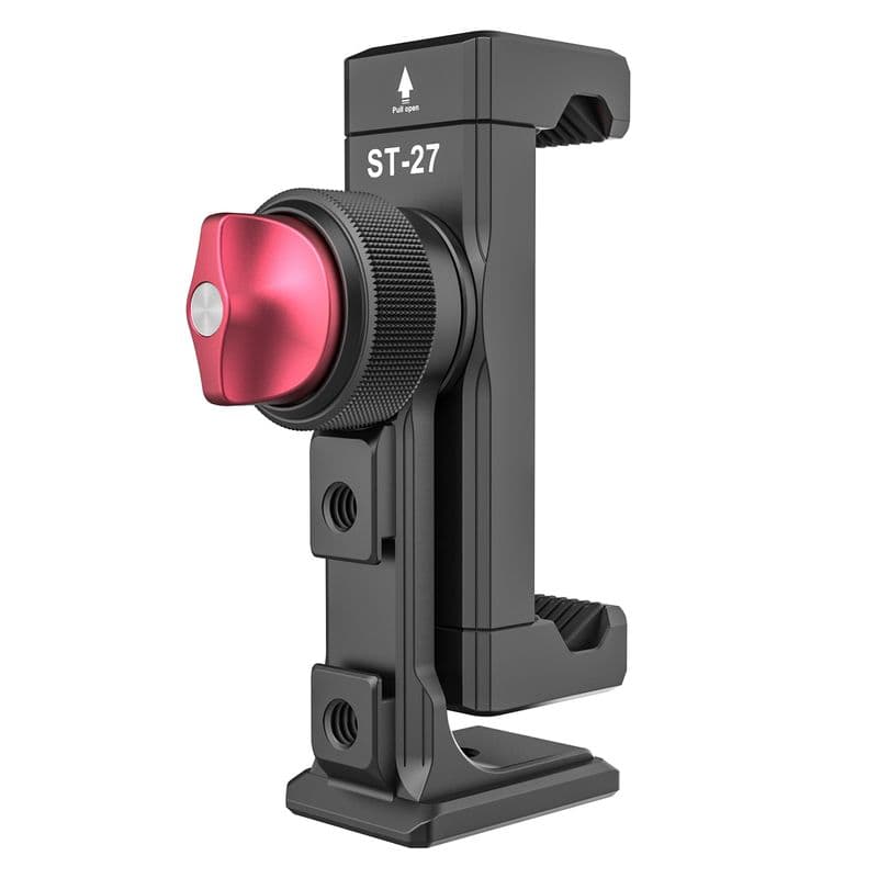 Тримач для телефону на штатив трипод Ulanzi ST-27 Vijim Metal Phone Clip 1/4 Black (2476)