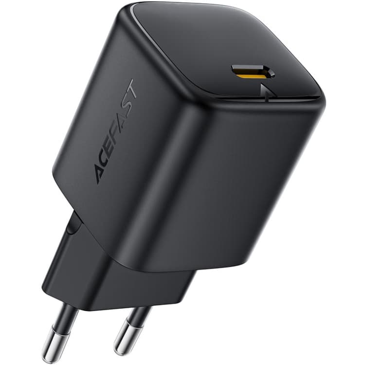 Зарядний пристрій Acefast A134 1xType-C 67W 3A Gan Fast Charger Black
