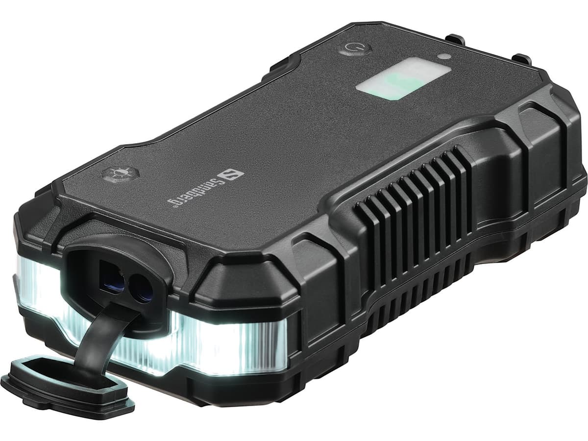 Автомобільний пуско-зарядний пристрій Sandberg Jump Starter 10000mAh 18W Type-C USB ліхтар Black (420-98)