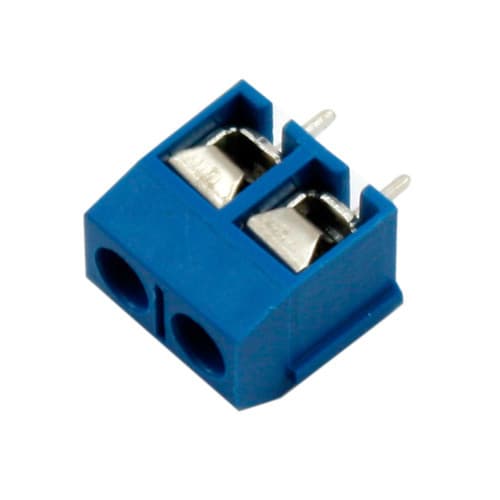 Клеммная колодка на 2 контакта KF301-2P шаг 5мм 10А 10шт Blue (285121)