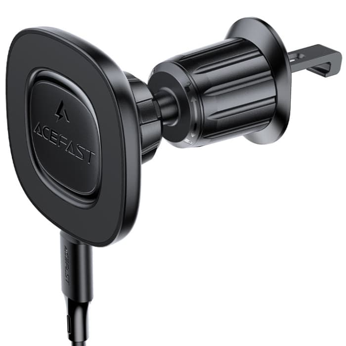 Держатель для телефона автодержатель с беспроводной зарядкой Acefast D46 Magnetic wireless charging Black