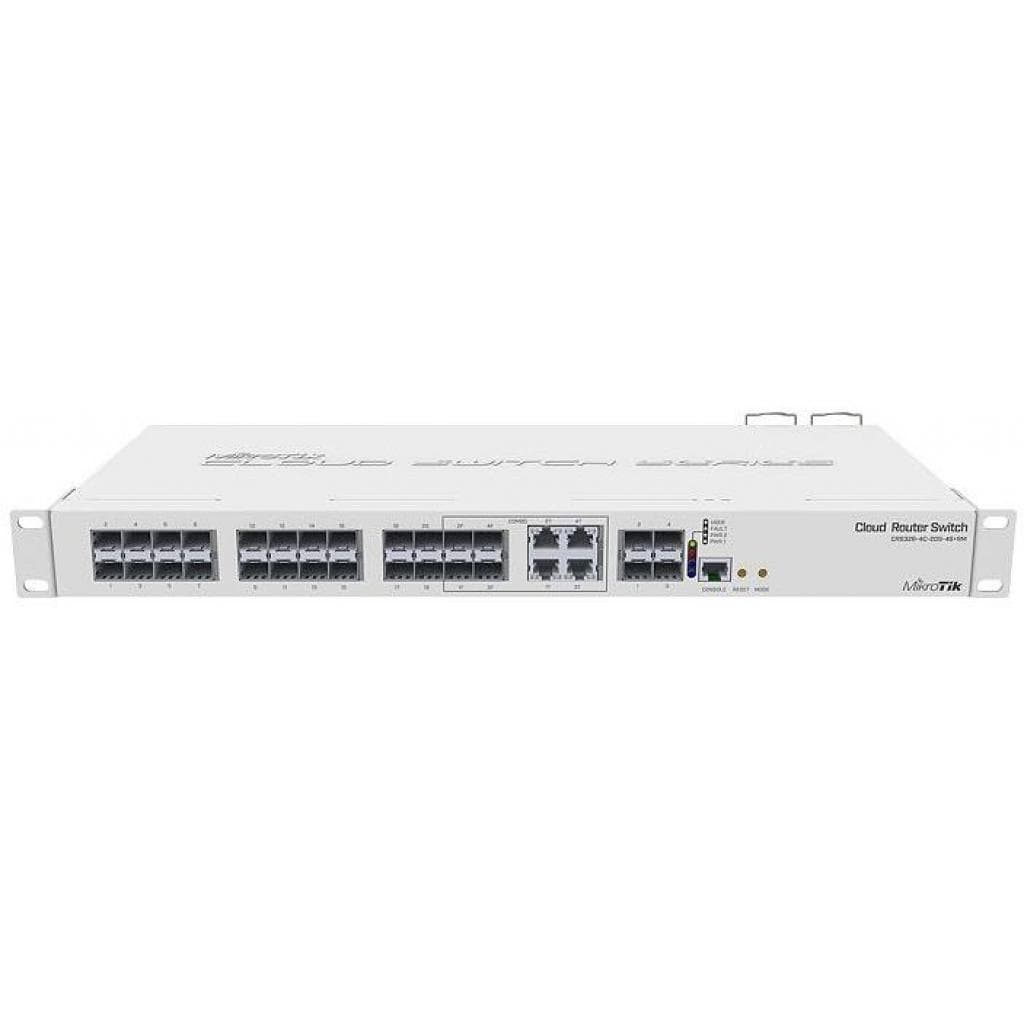 Комутатор Mikrotik CRS328-4C-20S-4S+RM 4xCombo 20xSFP 4xSFP+ L3 Метал White