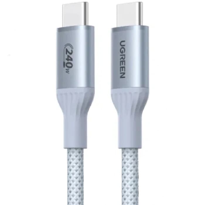 Кабель UGREEN L534 USB 3.1 Type-C M to Type-C M 2м 240W 5A Blue (75732)