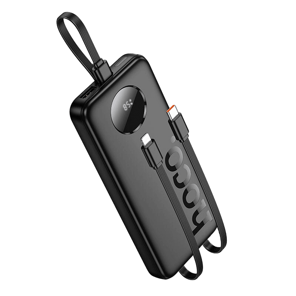 Powerbank павербанк УМБ HOCO J132 Sabio fully compatible with 3 cables 10000mAh Black