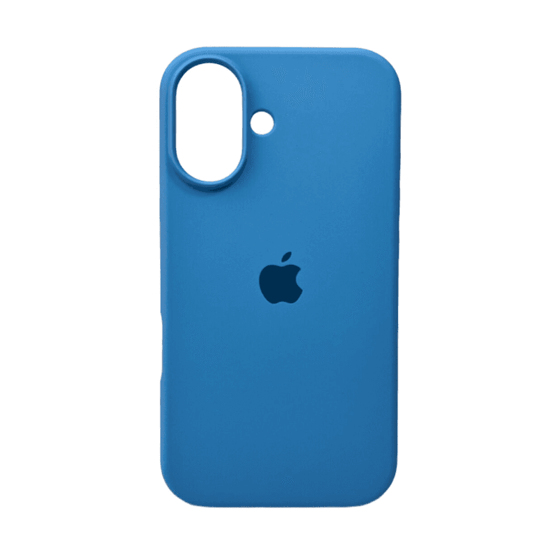 Защитный чехол-накладка Silicone Full Case AA Open Cam для Apple iPhone 16 Cornflower (FullOpeAAi16-49)