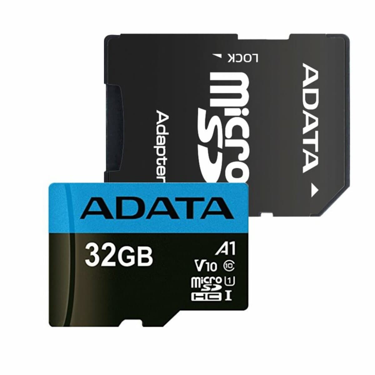 Карта пам'яті A-DATA Premier microSDHC UHS-1 32Gb Class 10 A1 R-100Mb/s Adapter SD (AUSDH32GUICL10A1-RA1)