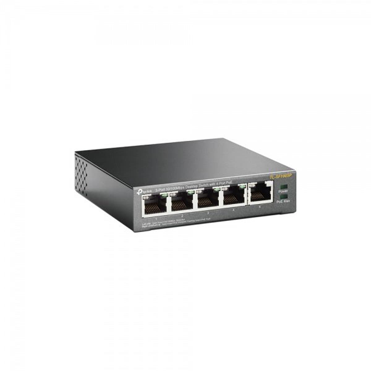 Комутатор TP-Link TL-SF1005P 5x10/100 Fast Ethernet FE/4xPoE 56W Метал Black