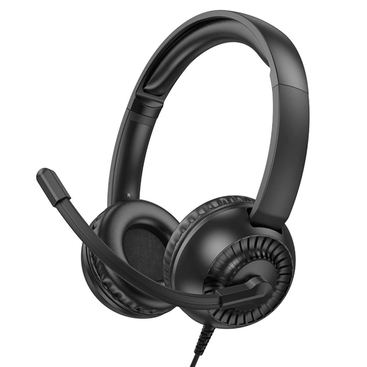 Проводные игровые наушники с микрофоном HOCO W112 Pure headphones 1.8м 3.5мм Black