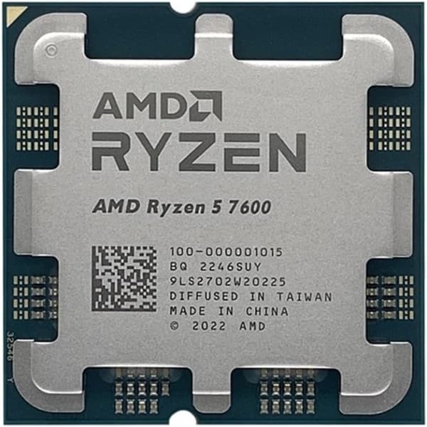 Процесор AMD Ryzen 5 6C/12T 7600 3.8/5.1GHz Boost 38MB 65W AM5 Radeon Graphics TRAY (100-000001015)