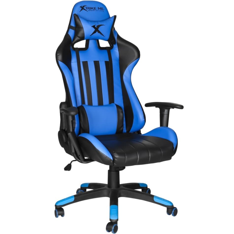 Игровое кресло XTRIKE ME Advanced Gaming Chair GC-905 50мм до 135кг Black-Blue