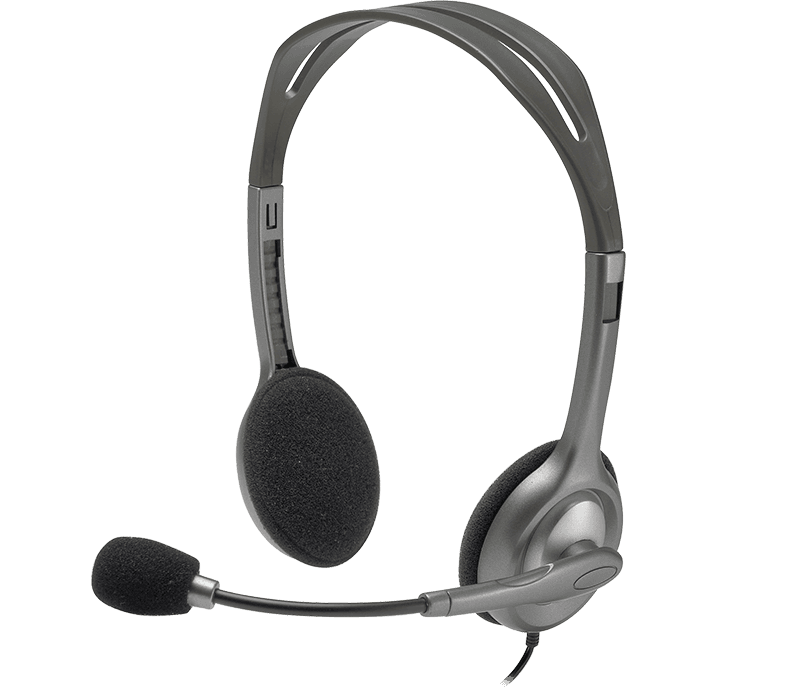 Дротова гарнітура навушники з мікрофоном Logitech H110 Headset Stereo 3.5 mm Grey (981-000271)
