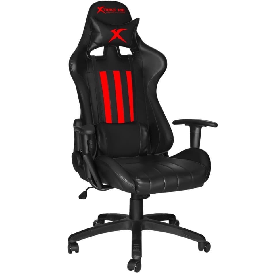 Игровое кресло XTRIKE ME Advanced Gaming Chair GC-905 50мм до 135кг Black-Red (GC-905BK)